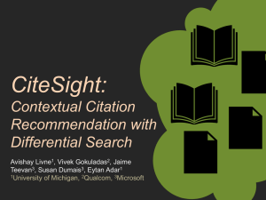 CiteSight: Contextual Citation Recommendation with Differential Search
