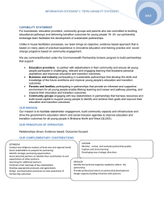 INFORMATION STATEMENT 2  TSFPB CAPABILITY STATEMENT  2010