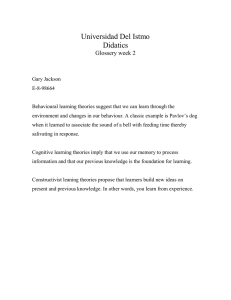 Universidad Del Istmo Didatics Glossery week 2