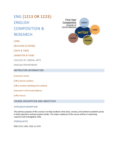 ENG : ENGLISH COMPOSITION &amp;