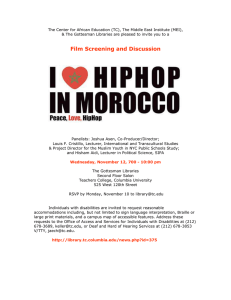 The Center for African Education (TC), The Middle East Institute... &amp; The Gottesman Libraries are pleased to invite you to...
