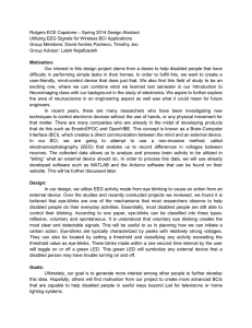 – Spring 2014 Design Abstract Rutgers ECE Capstone