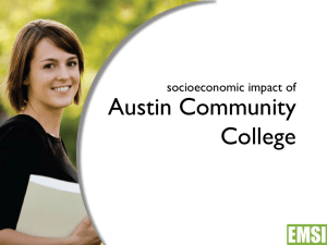 Austin Community College socioeconomic impact of