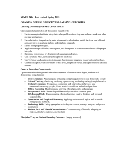 MATH 2414   Last revised Spring 2012