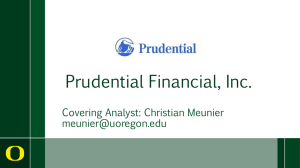Prudential Financial, Inc. Covering Analyst: Christian Meunier