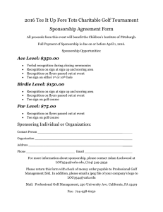 2016 Tee It Up Fore Tots Charitable Golf Tournament