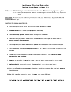 Health and Physical Education Grade 4 Study Guide for Heart Unit