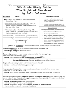 5th Grade Study Guide “The Night of San Juan” by Lulu Delacre