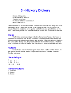 3 - Hickory Dickory