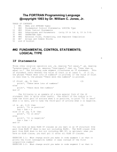 FORTRAN Programming Language Guide