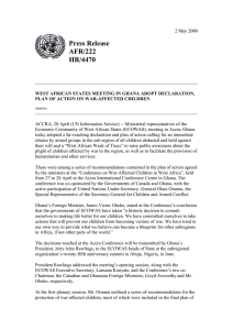 Press Release AFR/222 HR/4470