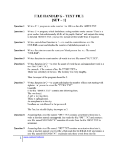 C++ File Handling Exam Questions