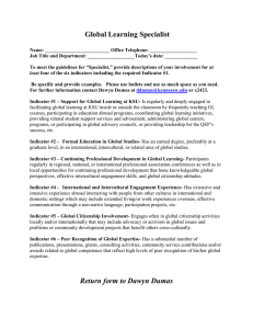 Global Learning Specialist