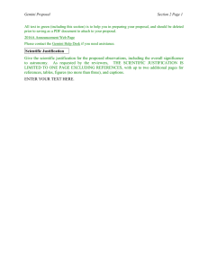 Gemini Proposal  Section 2 Page 1