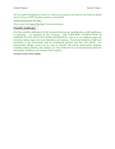 Gemini Proposal  Section 2 Page 1