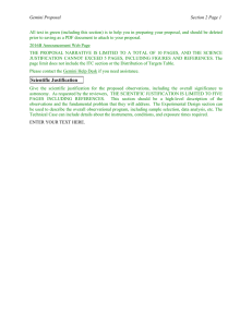 Gemini Proposal  Section 2 Page 1