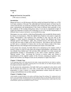 Summary of Bhagavad Geeta for You and Me Introduction