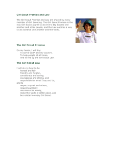 Girl Scout Promise and Law: Guide to Ethical Conduct