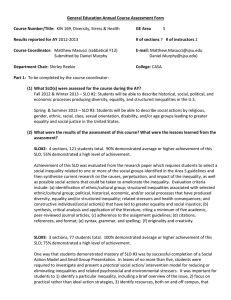 General Education Annual Course Assessment Form Course Number/Title: GE Area