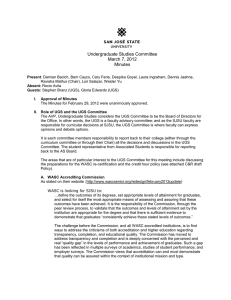 Undergraduate Studies Committee March 7, 2012 Minutes