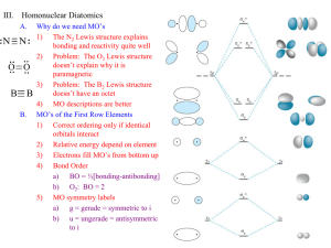 N III. Homonuclear Diatomics