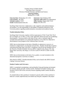 Graduate School of Public Health San Diego State University