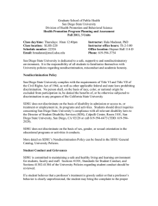 Graduate School of Public Health San Diego State University