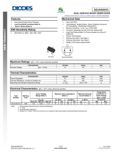 DZL6V8AXV3 Features ESD Sensitivity Rating Mechanical Data