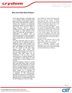 Why Use Solid State Relays