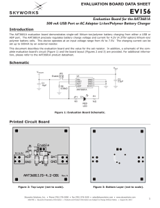 EVALUATION BOARD DATA SHEET