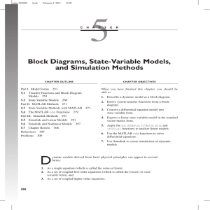 Block Diagrams, State-Variable Models & Simulation