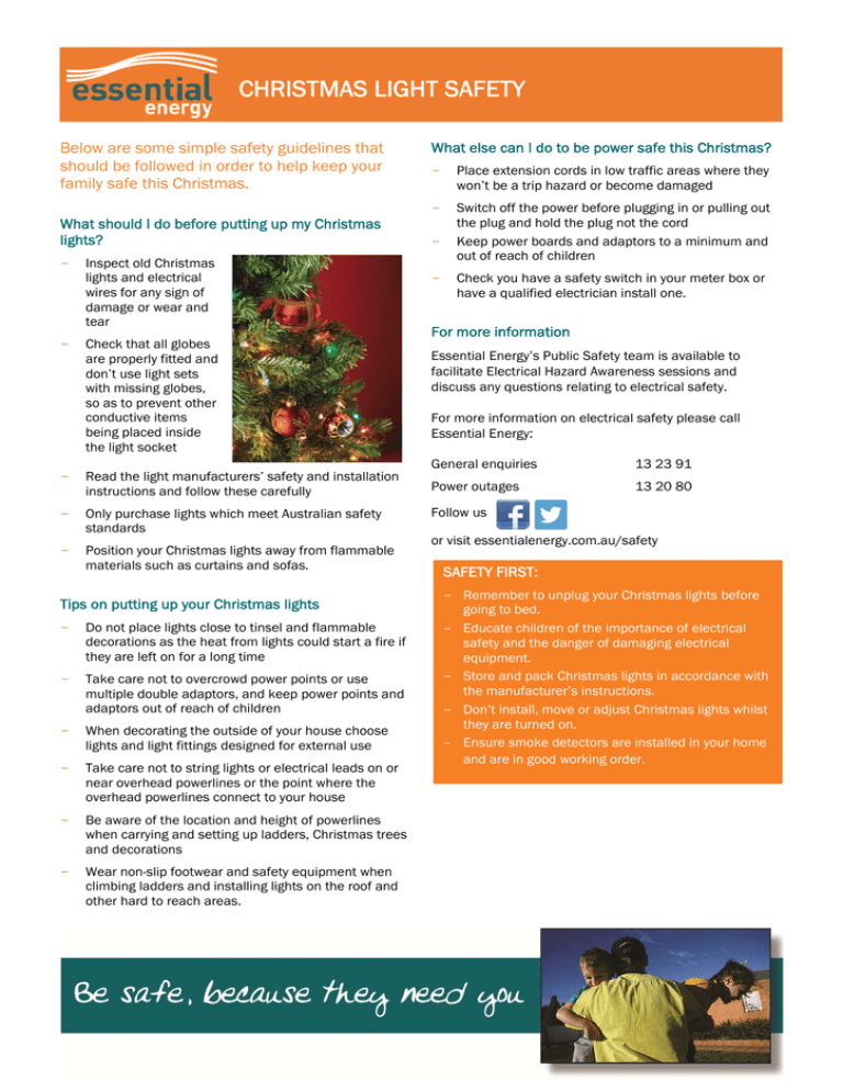 christmas light safety