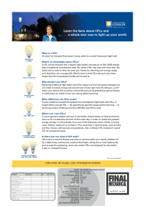 Learn the facts about CFLs and a whole new way to light
