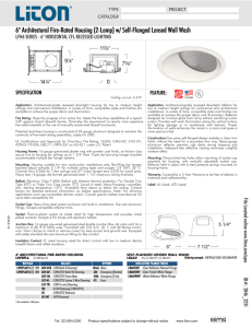6" Architectural Fire-Rated Housing (2-Lamp) w