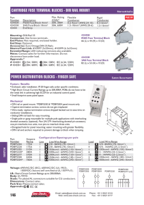 146 POWER DISTRIBUTION BLOCKS