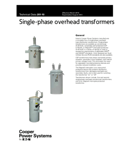 Single-Phase Overhead Transformers: Tech Specs & Data