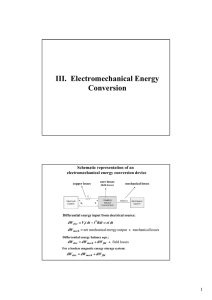 III. Electromechanical Energy Conversion