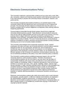Electronic Communications Policy