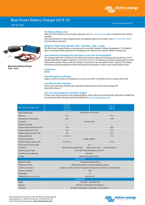 Blue Power IP20 Battery Charger GX 180-265VAC