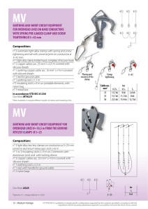 EARTHING AND SHORT CIRCUIT EQUIPMENT FOR OVERHEAD