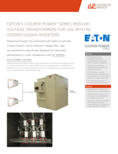 Eaton`s Cooper Power™ Series Medium