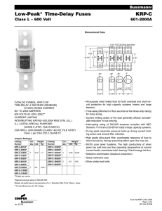 Low-Peak® Time-Delay Fuses KRP-C