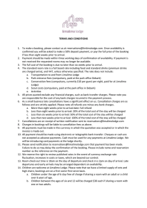 TERMS AND CONDITIONS 1. To make a booking, please contact us