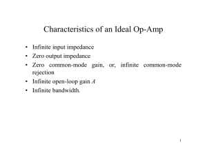 Characteristics of an Ideal Op-Amp