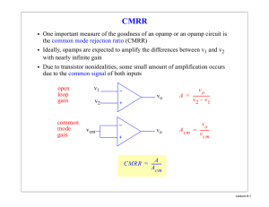 Op-Amp CMRR, Input/Output Resistance & Bias Current