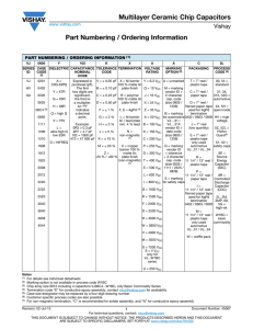 Multilayer Ceramic Chip Capacitors Part Numbering