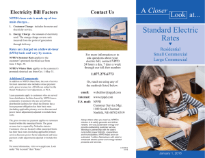 Standard Electric Rates - Nebraska Public Power District