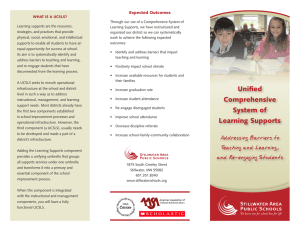 Learning Supports Brochure