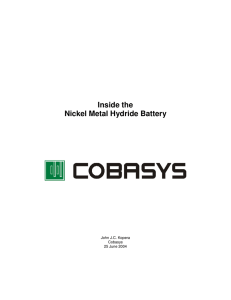 Inside the Nickel Metal Hydride Battery