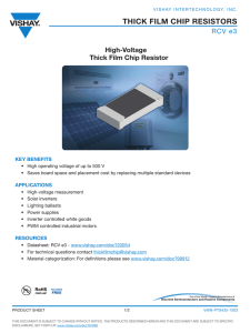 THICK FILM CHIP RESISTORS